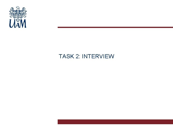 TASK 2: INTERVIEW 