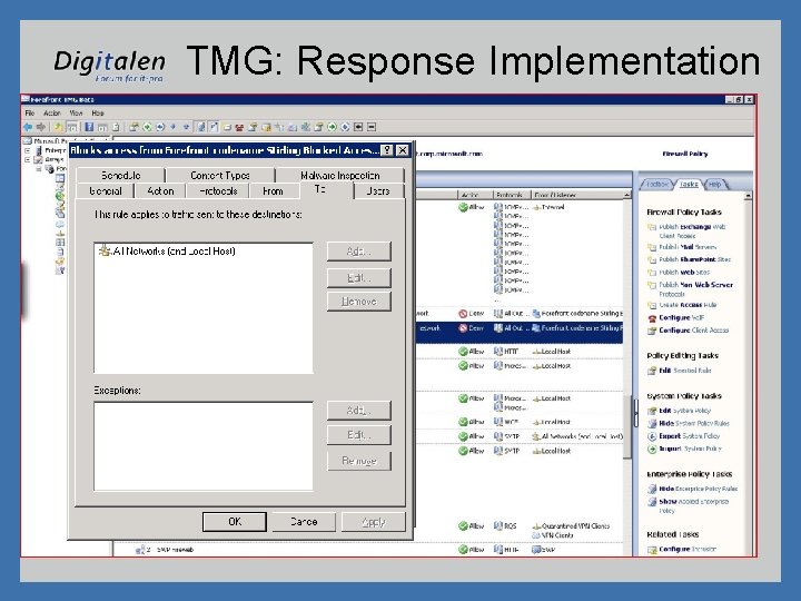 TMG: Response Implementation 