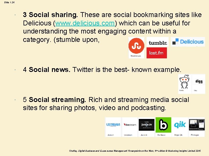 Slide 1. 24 3 Social sharing. These are social bookmarking sites like Delicious (www. Slide 1. 24 3 Social sharing. These are social bookmarking sites like Delicious (www.