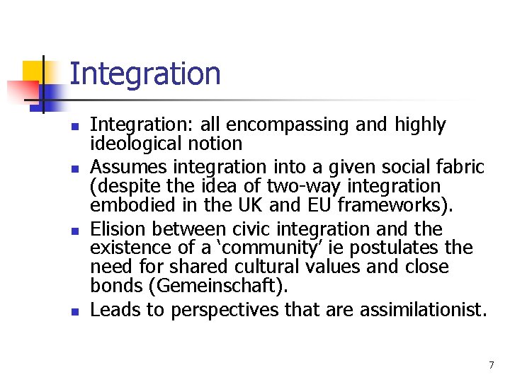 Problematising diversity and integration what are the alternatives