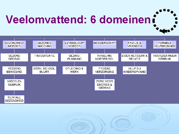 Veelomvattend: 6 domeinen 