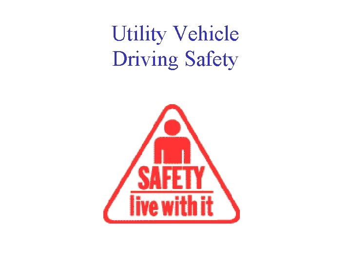 Utility Vehicle Driving Safety 