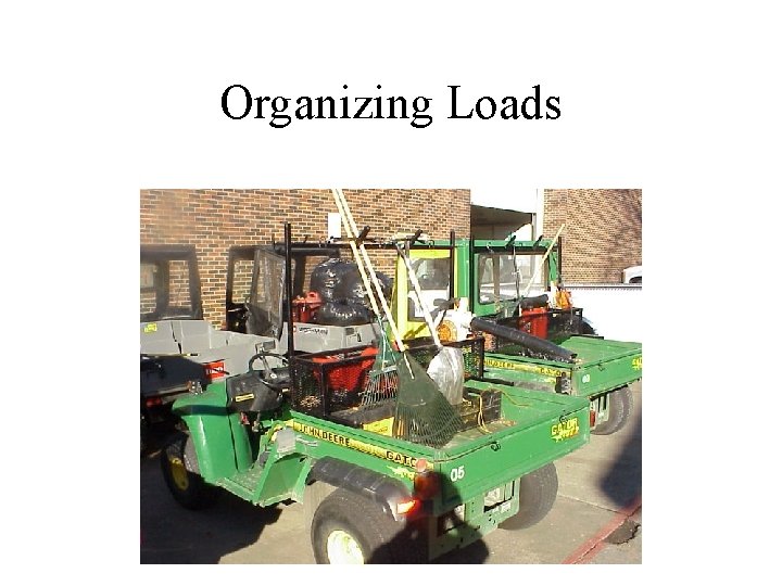 Organizing Loads 