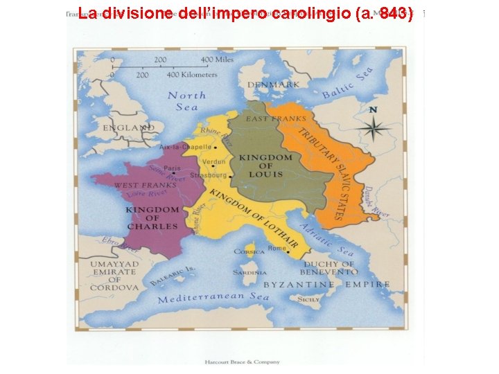 La divisione dell’impero carolingio (a. 843) 