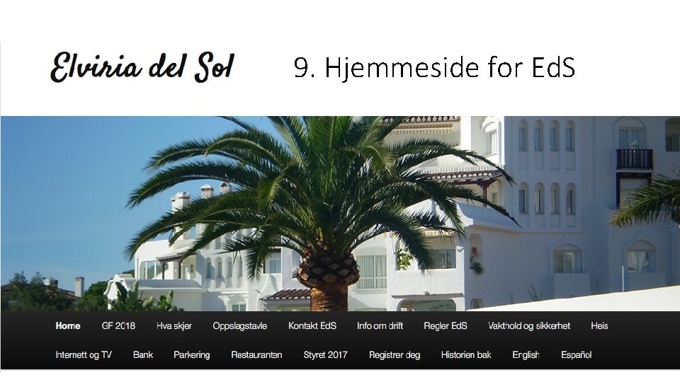 9. Hjemmeside for Ed. S 