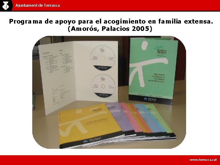 Ajuntament de Terrassa Programa de apoyo para el acogimiento en familia extensa. (Amorós, Palacios