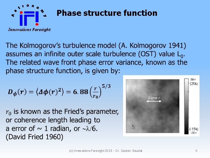 Phase structure function Innovations Foresight (25 l) Some r (-15 l) (c) Innovations Foresight