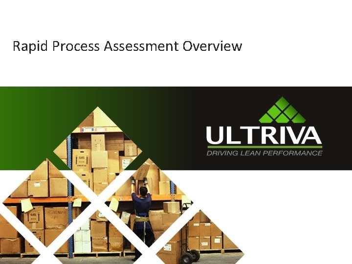 Rapid Process Assessment Overview 