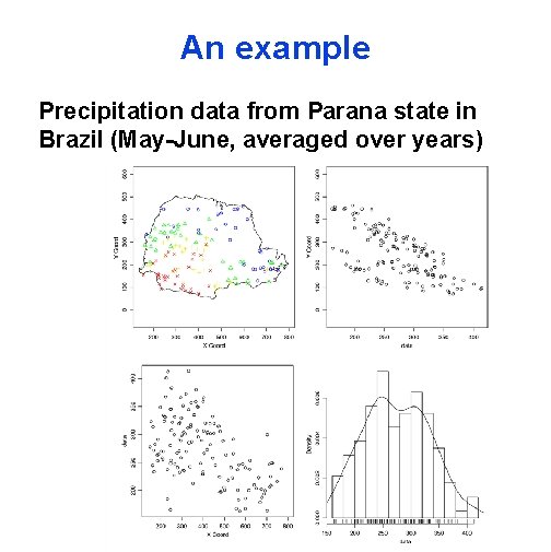 An example Precipitation data from Parana state in Brazil (May-June, averaged over years) 