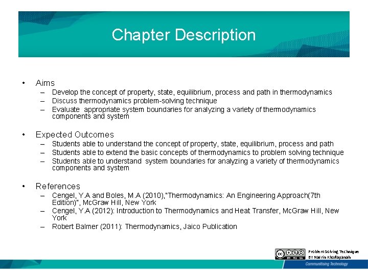 Chapter Description • Aims • Expected Outcomes • – Develop the concept of property,