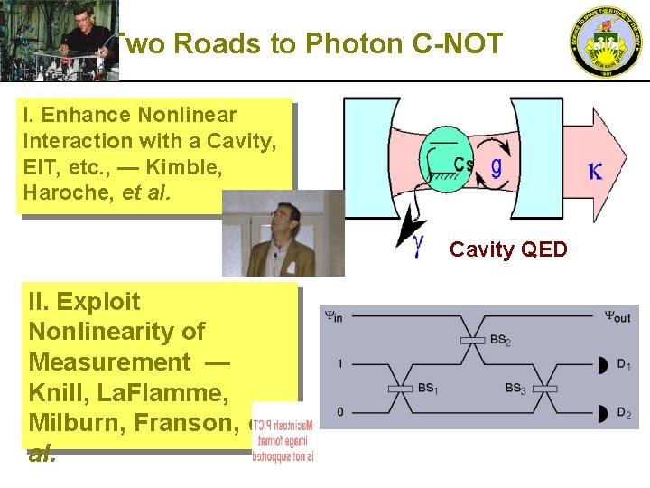 Two Roads to Photon C-NOT I. Enhance Nonlinear Interaction with a Cavity, EIT, etc.