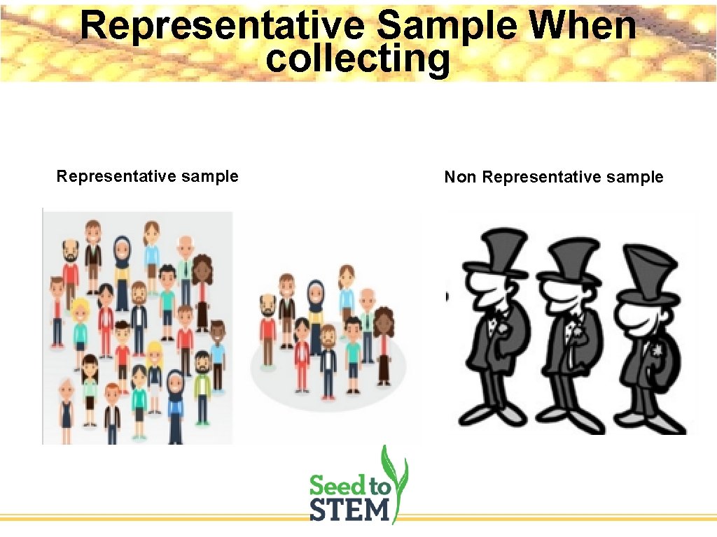 Representative Sample When collecting Representative sample Non Representative sample 