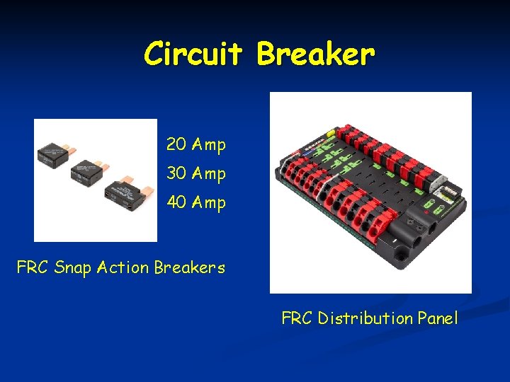 Circuit Breaker 20 Amp 30 Amp 40 Amp FRC Snap Action Breakers FRC Distribution
