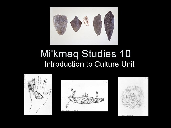 Mi'kmaq Studies 10 Introduction to Culture Unit 