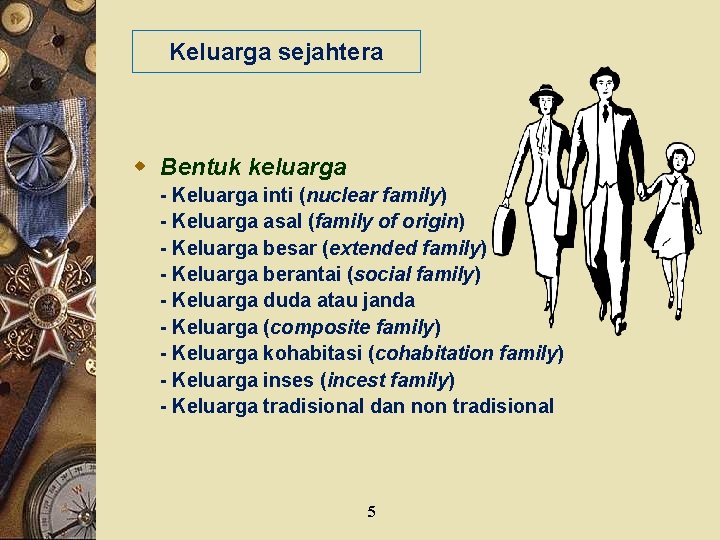 Keluarga sejahtera w Bentuk keluarga - Keluarga inti (nuclear family) - Keluarga asal (family