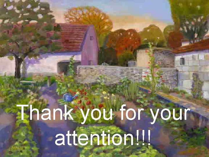 Thank you for your attention!!! 