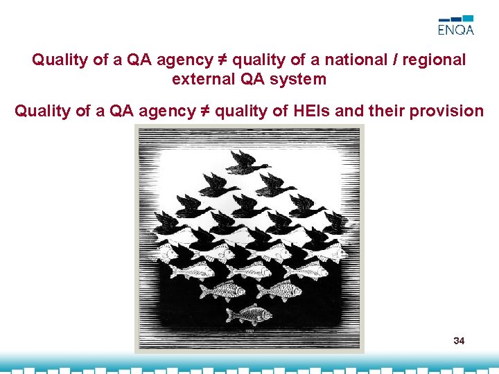Quality of a QA agency ≠ quality of a national / regional external QA