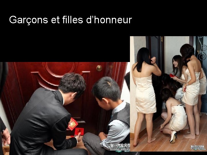 Garçons et filles d’honneur 