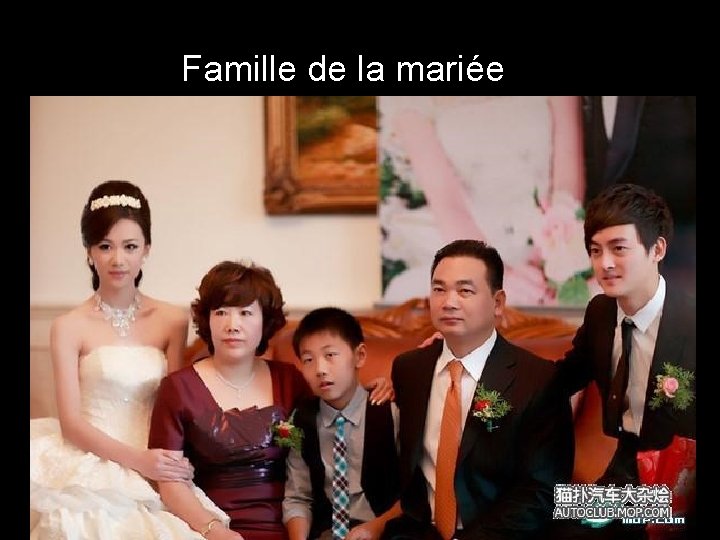 Famille de la mariée 