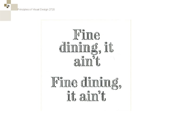 Principles of Visual Design 2720 