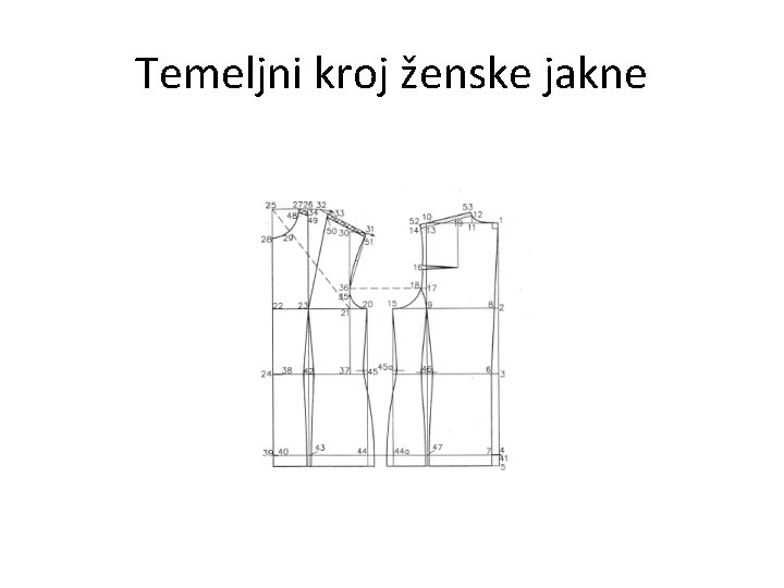 Temeljni kroj ženske jakne 