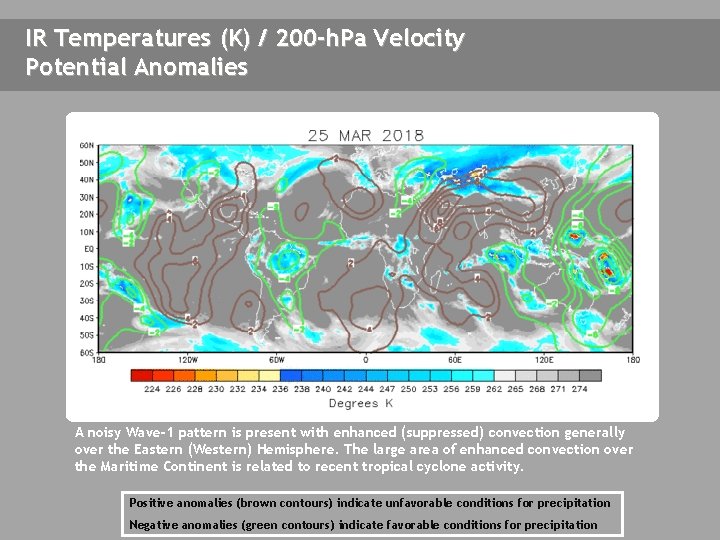 IR Temperatures (K) / 200 -h. Pa Velocity Potential Anomalies THIS SLIDE NOT UPDATED