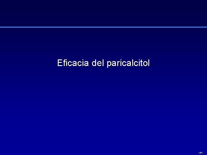 Eficacia del paricalcitol ‹Nº› 