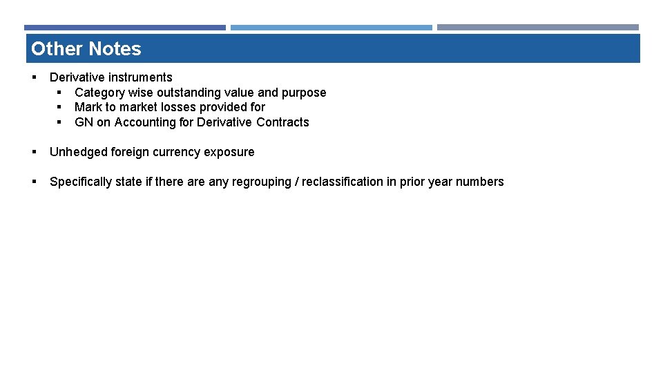 Other Notes § Derivative instruments § Category wise outstanding value and purpose § Mark Other Notes § Derivative instruments § Category wise outstanding value and purpose § Mark