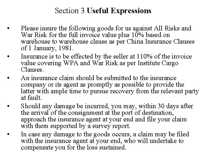 Chapter Nine Insurance Section 1 Introduction China Insurance