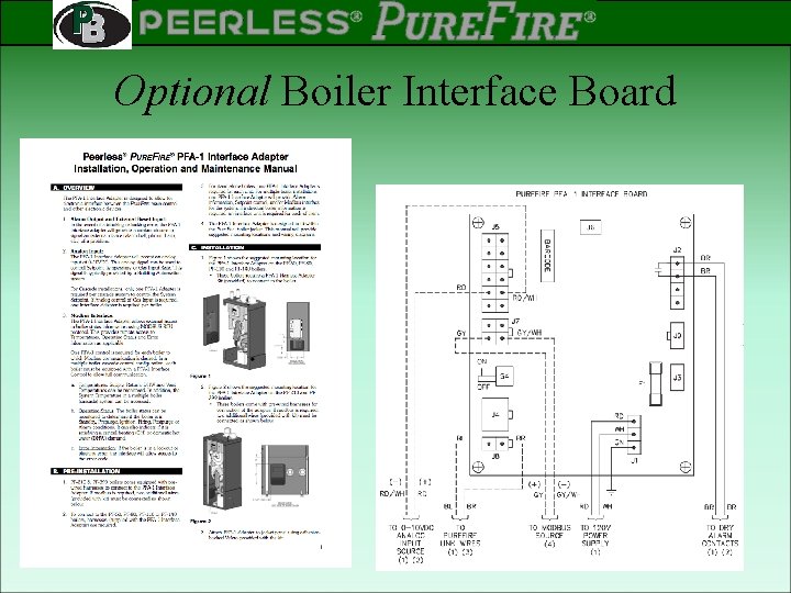 PEERLESS PINNACLE ® ® Rev 2 Optional Boiler Interface Board 