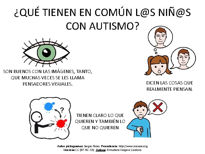 ¿QUÉ TIENEN EN COMÚN L@S NIÑ@S CON AUTISMO? SON BUENOS CON LAS IMÁGENES, TANTO,