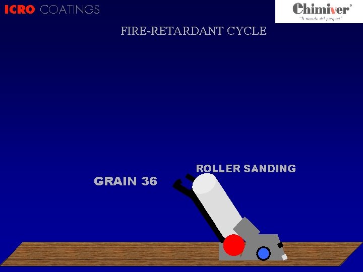 ICRO COATINGS FIRE-RETARDANT CYCLE GRAIN 36 ROLLER SANDING 