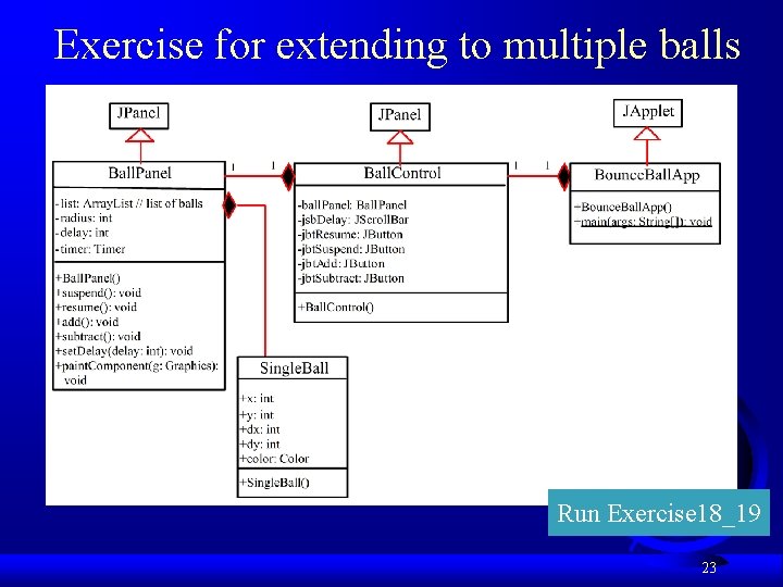 Exercise for extending to multiple balls Run Exercise 18_19 23 