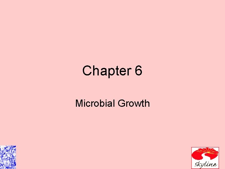 Chapter 6 Microbial Growth 