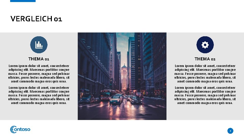 VERGLEICH 01 THEMA 02 Lorem ipsum dolor sit amet, consectetuer adipiscing elit. Maecenas porttitor VERGLEICH 01 THEMA 02 Lorem ipsum dolor sit amet, consectetuer adipiscing elit. Maecenas porttitor