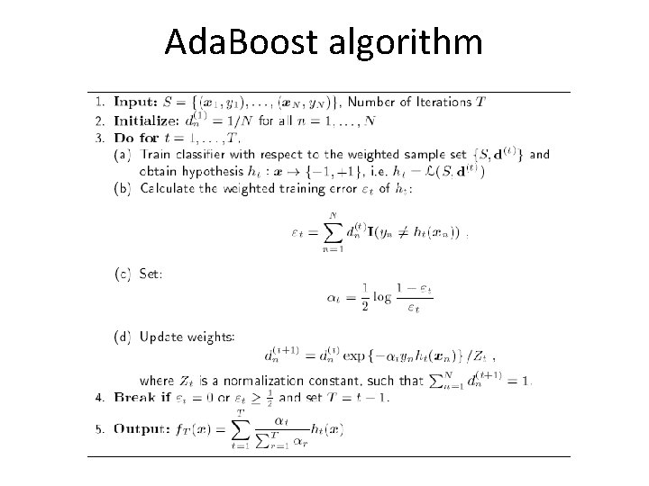 Ada. Boost algorithm 