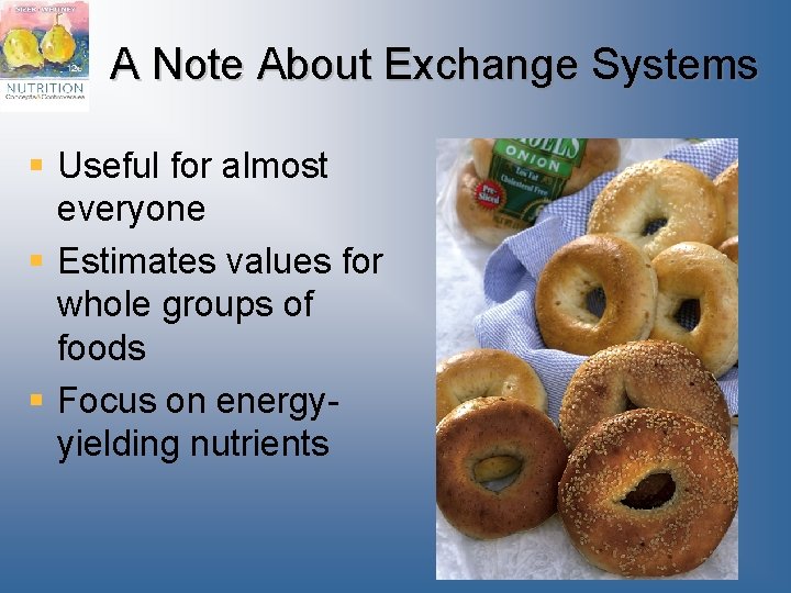 A Note About Exchange Systems § Useful for almost everyone § Estimates values for