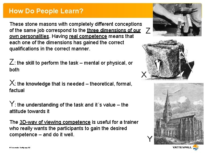 How Do People Learn? These stone masons with completely different conceptions of the same