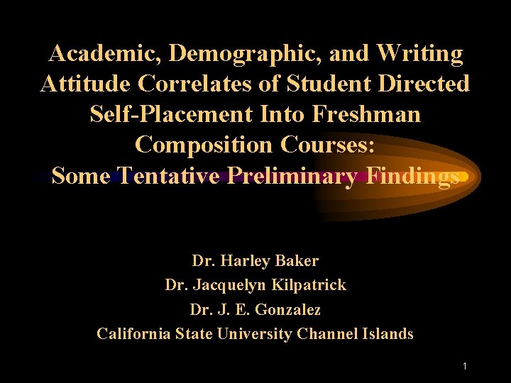 Academic, Demographic, and Writing Attitude Correlates of Student Directed Self-Placement Into Freshman Composition Courses: