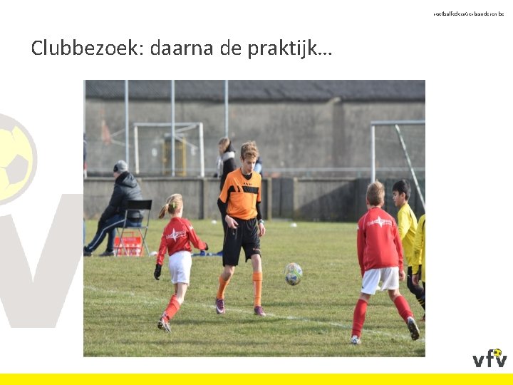 voetbalfederatievlaanderen. be Clubbezoek: daarna de praktijk… 