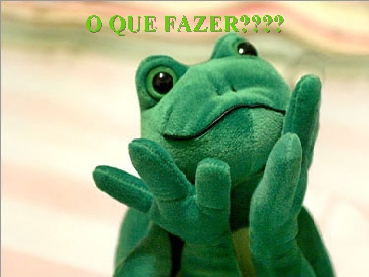O QUE FAZER? ? 