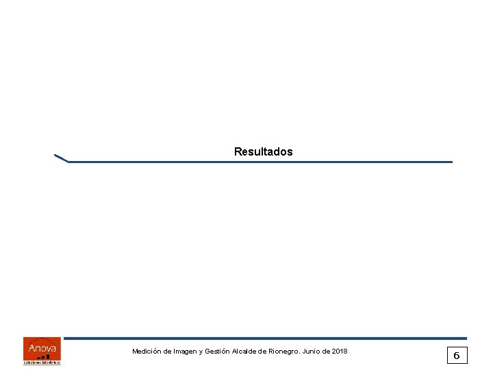Resultados Medición de Imagen y Gestión Alcalde de Rionegro. Junio de 2018 6 