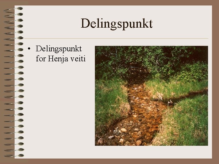 Delingspunkt • Delingspunkt for Henja veiti 