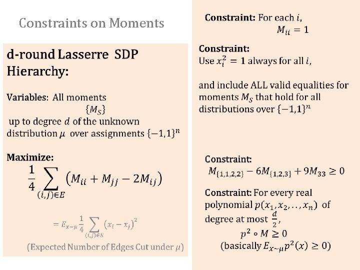 Constraints on Moments 