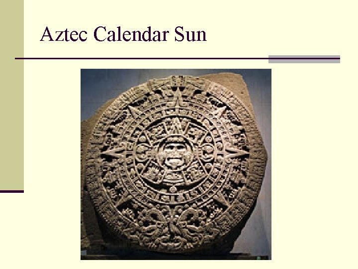 Aztec Calendar Sun 