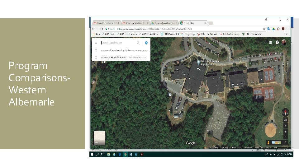 Program Comparisons. Western Albemarle 