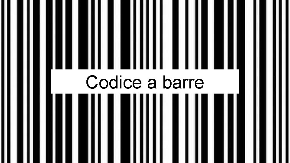 Codice a barre 