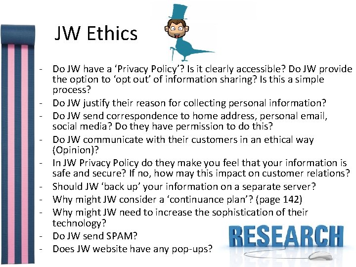 JW Ethics - Do JW have a ‘Privacy Policy’? Is it clearly accessible? Do