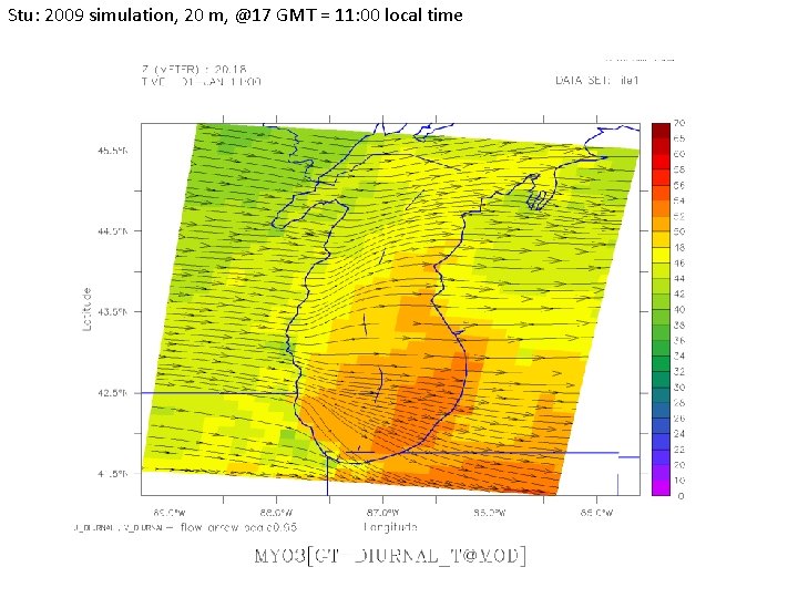 Stu: 2009 simulation, 20 m, @17 GMT = 11: 00 local time 