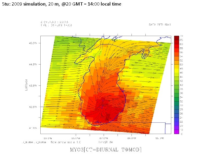 Stu: 2009 simulation, 20 m, @20 GMT = 14: 00 local time 
